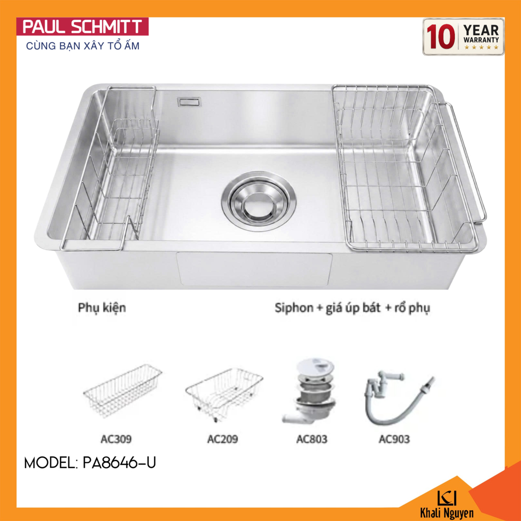 Chậu rửa bát Paul Schmitt PA8646-U