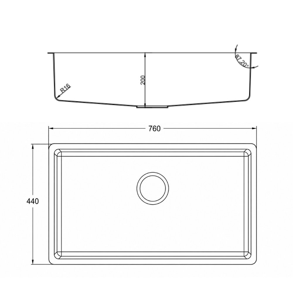 Bản vẽ chậu rửa bát Paul Schmitt PAM7644-UE