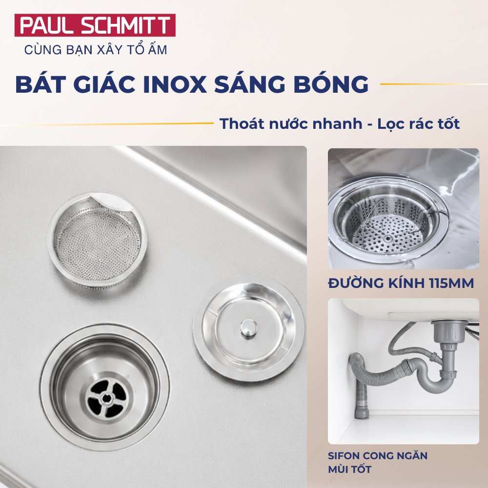 Chậu rửa bát Paul Schmitt PAM7644-UE - hình 4