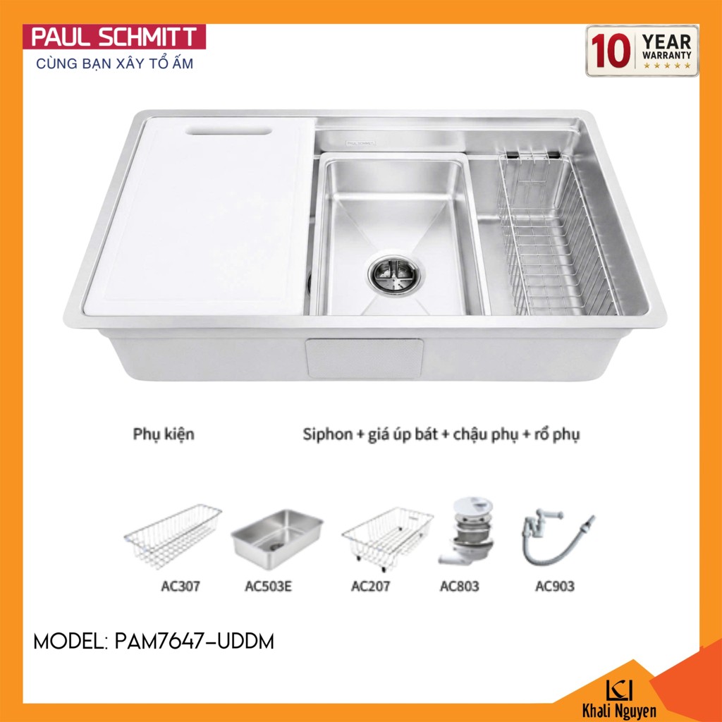 Chậu rửa bát Paul Schmitt PAM7647-UDDM