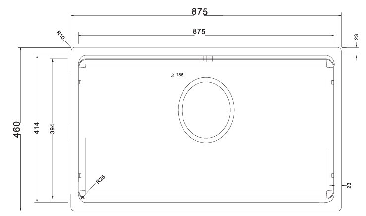 Bản Vẽ Chậu Rửa Bát Paul Schmitt PAM8746-UM