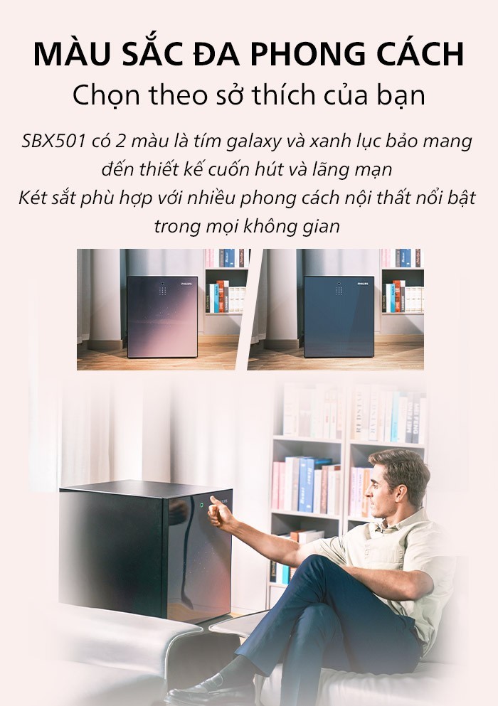 Philips SBX501 - Màu sắc đa dạng