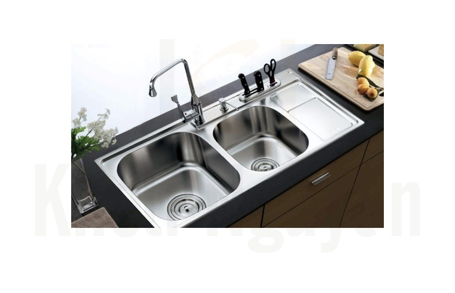 Chậu rửa bát Inox Rangos RG-9245CD 1 Chậu rửa bát Inox Rangos RG-9245CD 1