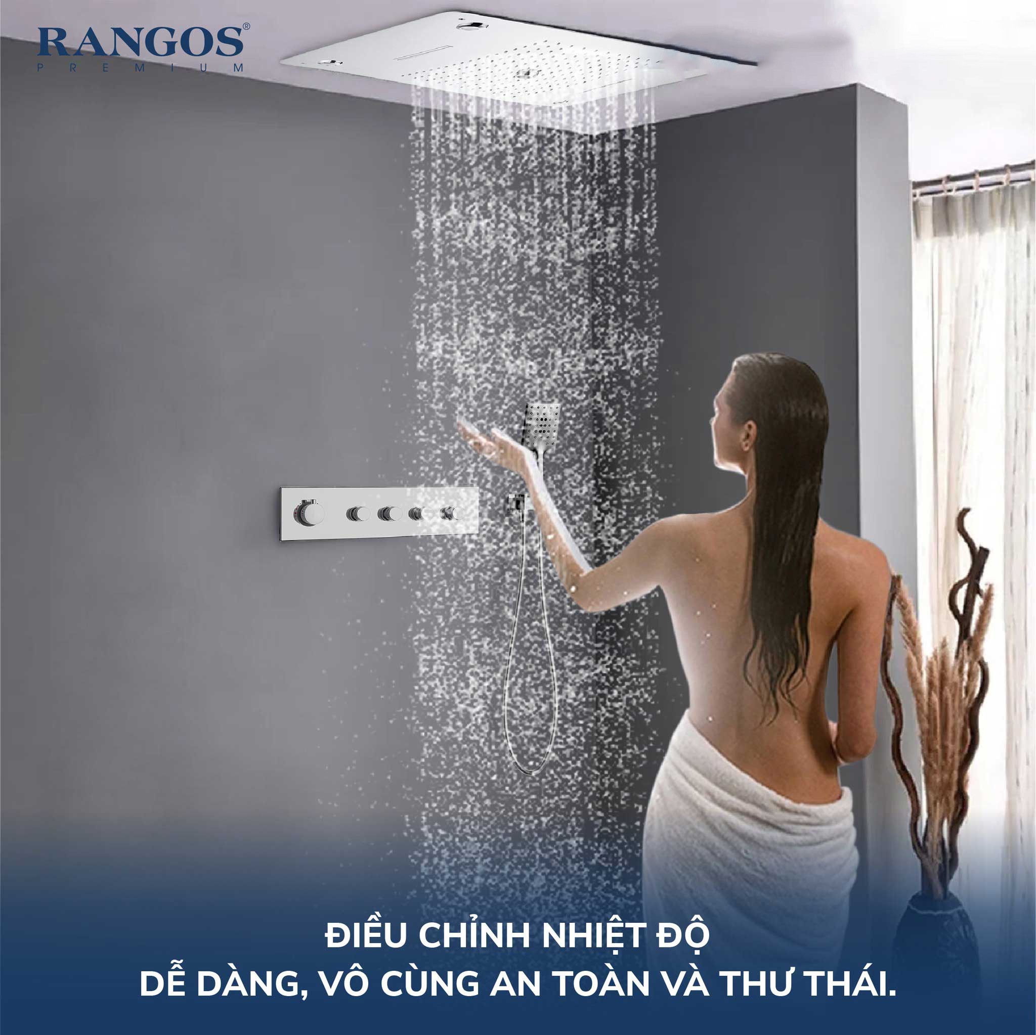 Sen tắm âm trần cao cấp Rangos RG-3100