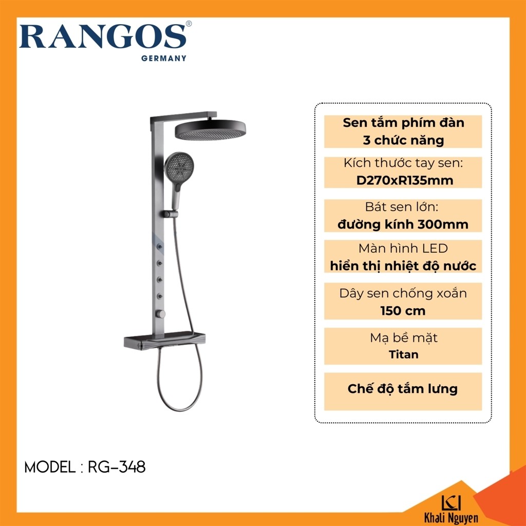 Sen tắm phím đàn Rangos RG-348