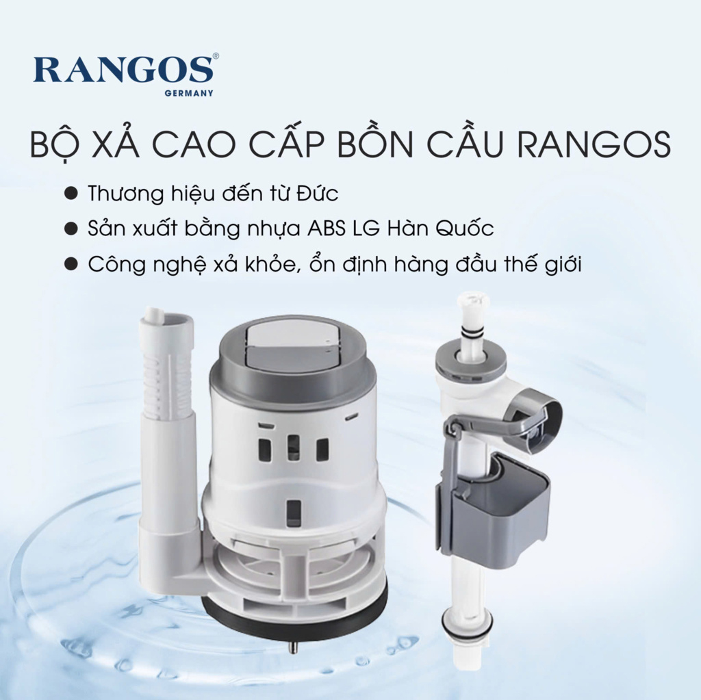 Bộ xả bồn cầu Rangos 1 khối RG-8082B