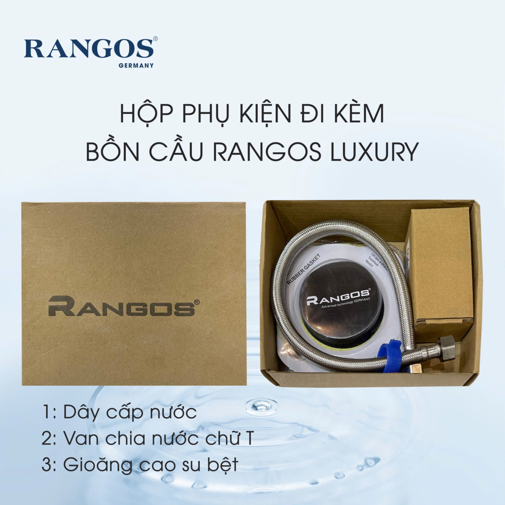 Phụ kiện đi kèm bồn cầu Rangos 1 khối RG-8082B