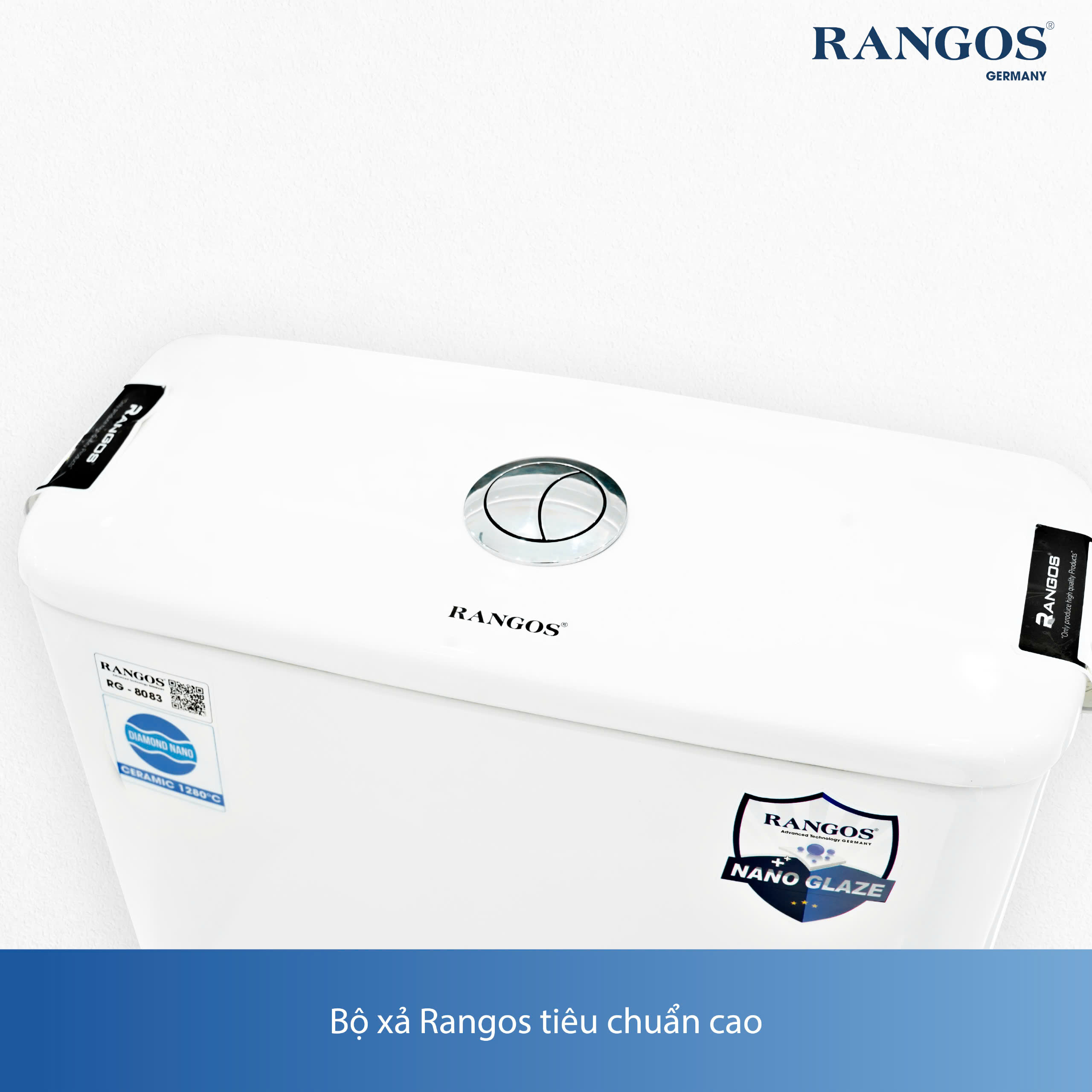 Bồn cầu Rangos 1 khối RG-8083 - Hình 1