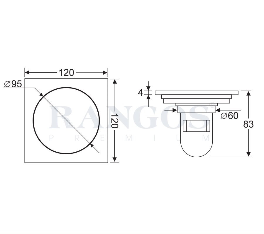 Bản vẽ thoát sàn Rangos RG-D120V1