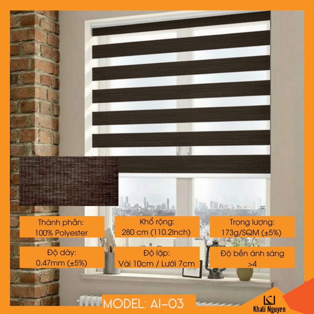 Rèm cầu vồng Hàn Quốc ASAHI AI-03