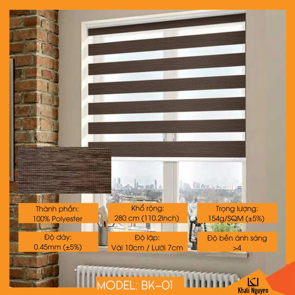 Rèm cầu vồng Hàn Quốc BYAKKO BK-01