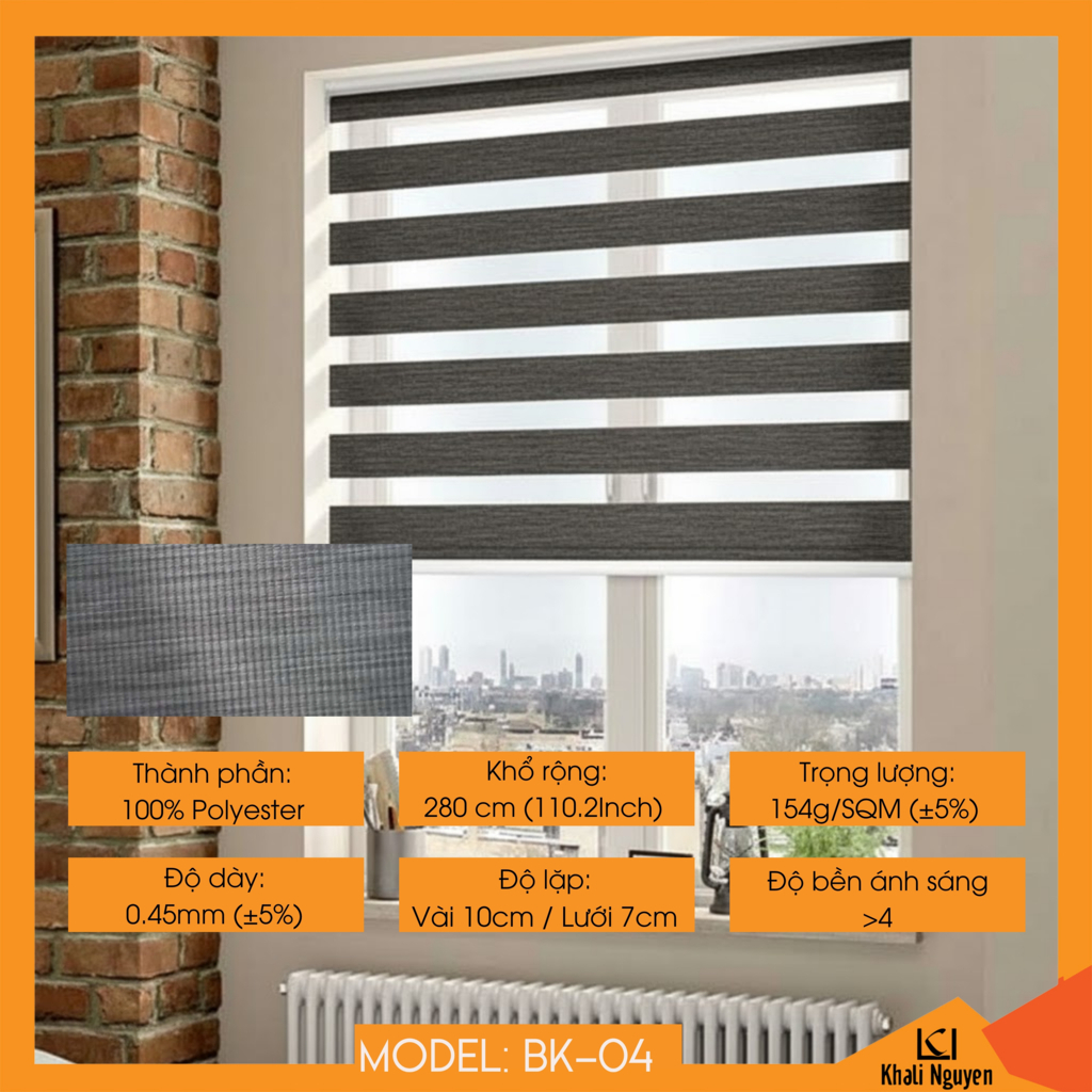 Rèm cầu vồng Hàn Quốc BYAKKO BK-04