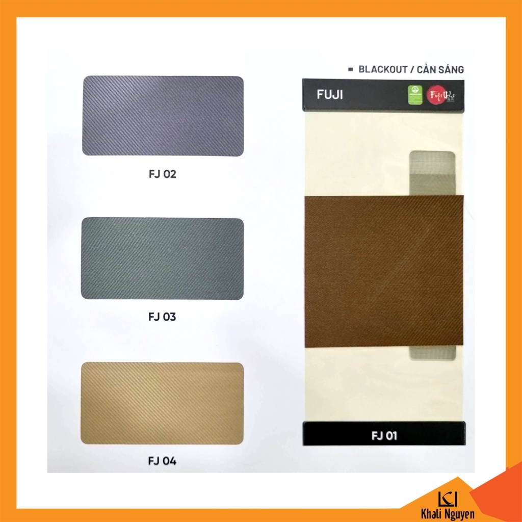 Bảng màu rèm cầu vồng Hàn Quốc FUJI