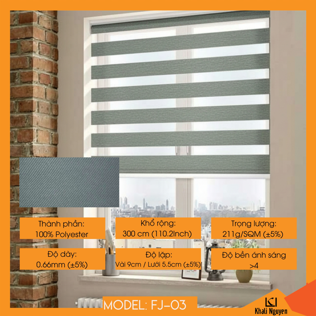 Rèm cầu vồng Hàn Quốc FUJI FJ-03