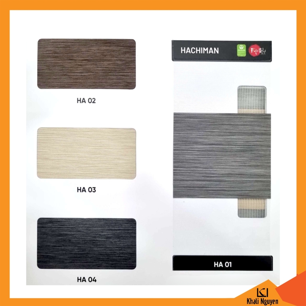 Bảng màu rèm cầu vồng Hàn Quốc HACHIMAN