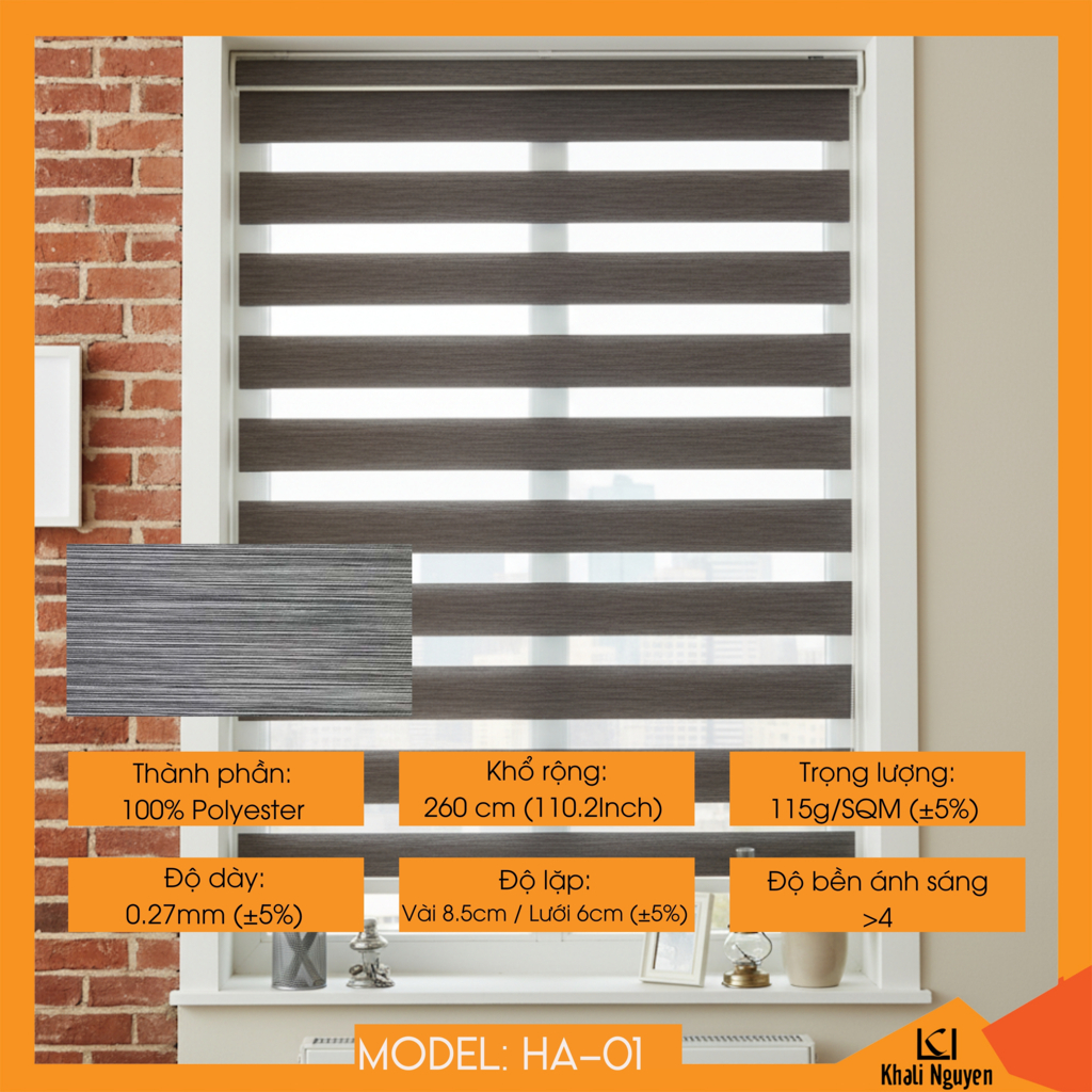 Rèm cầu vồng Hàn Quốc HACHIMAN HA-01