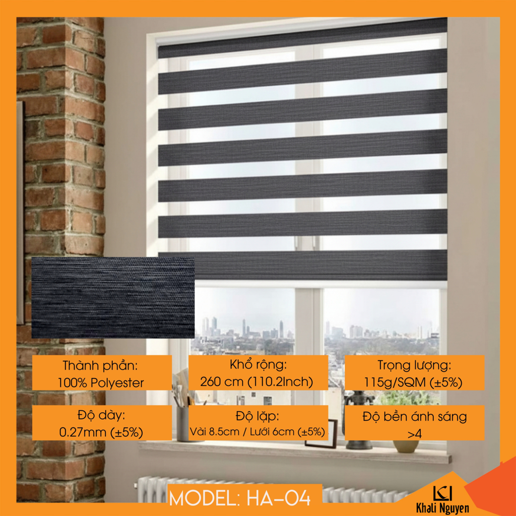 Rèm cầu vồng Hàn Quốc HACHIMAN HA-04