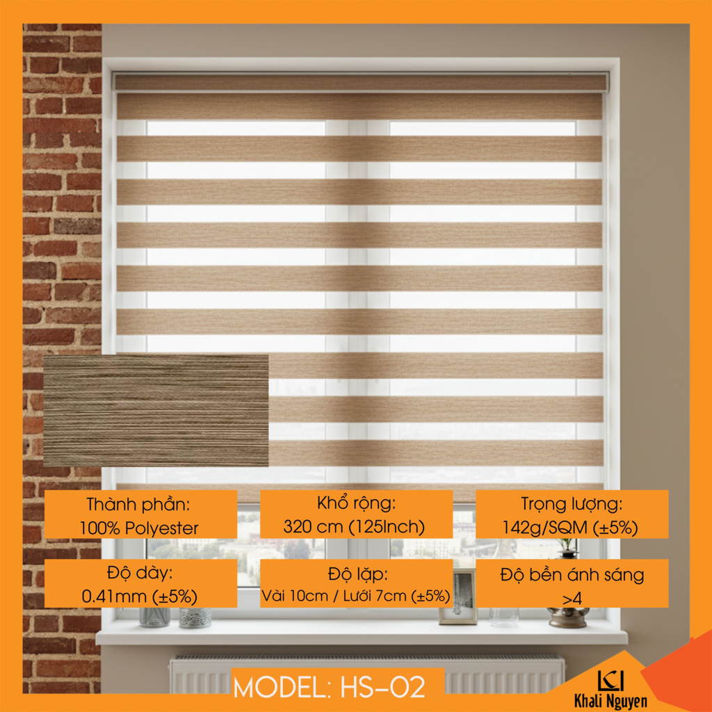 Rèm cầu vồng Hàn Quốc HASU HS-02