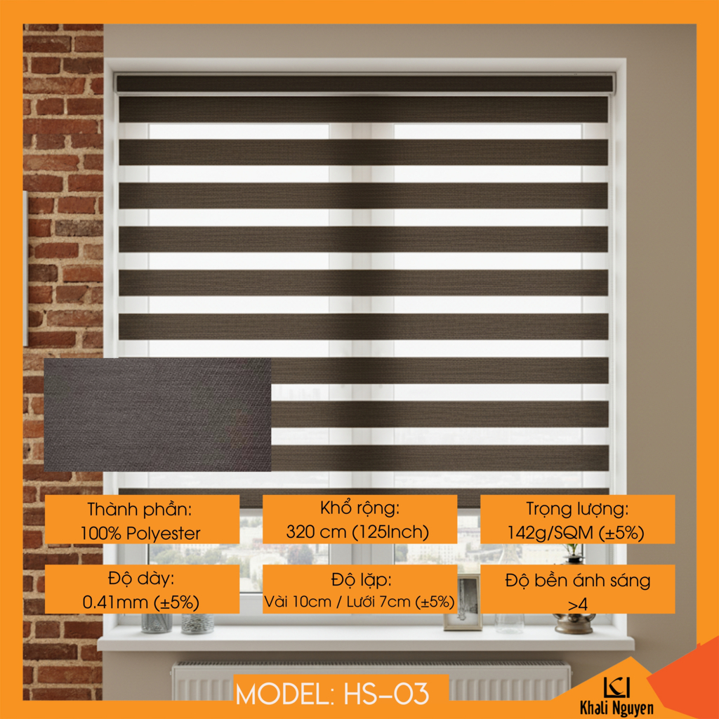 Rèm cầu vồng Hàn Quốc HASU HS-03