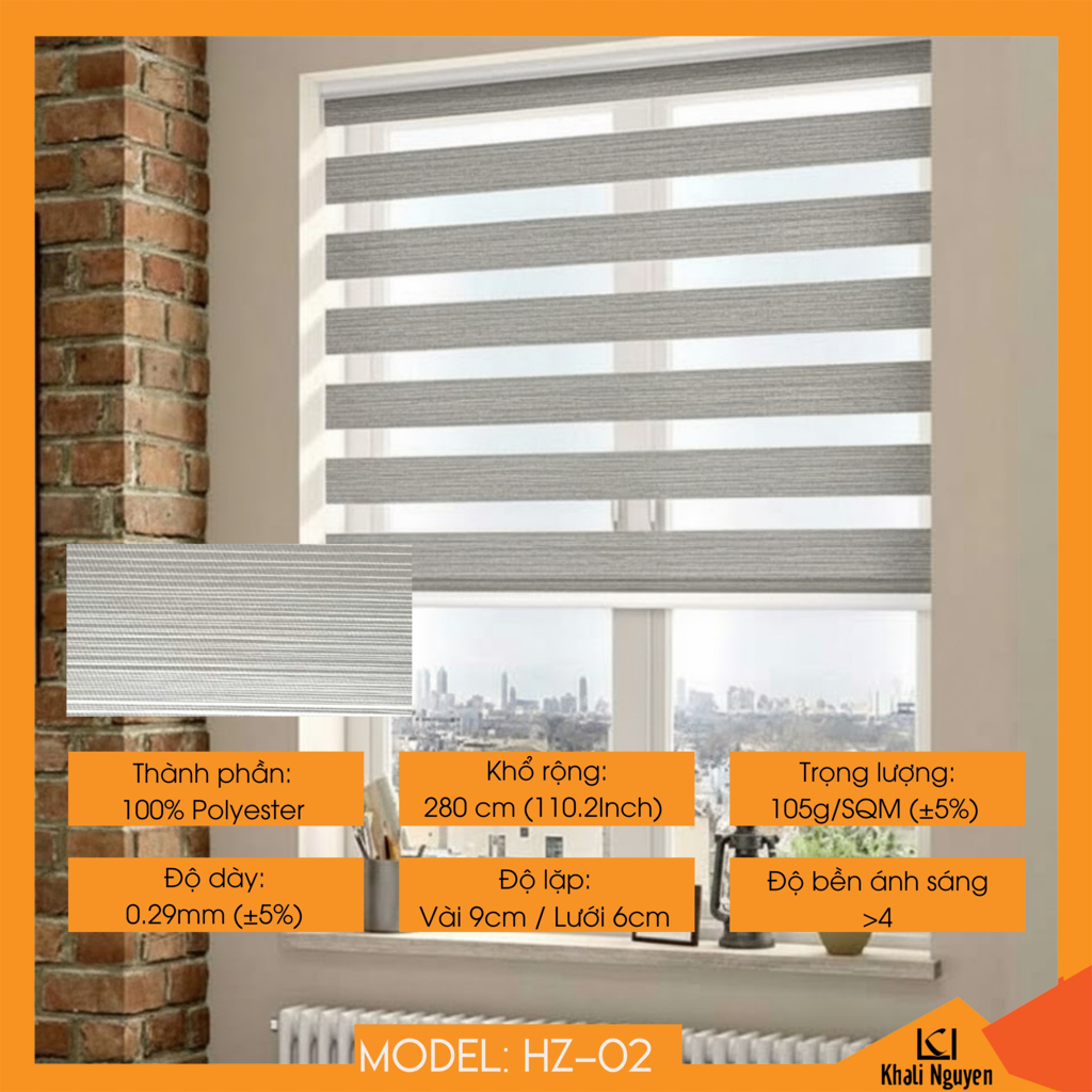 Rèm cầu vồng Hàn Quốc HIZASHI HZ-02