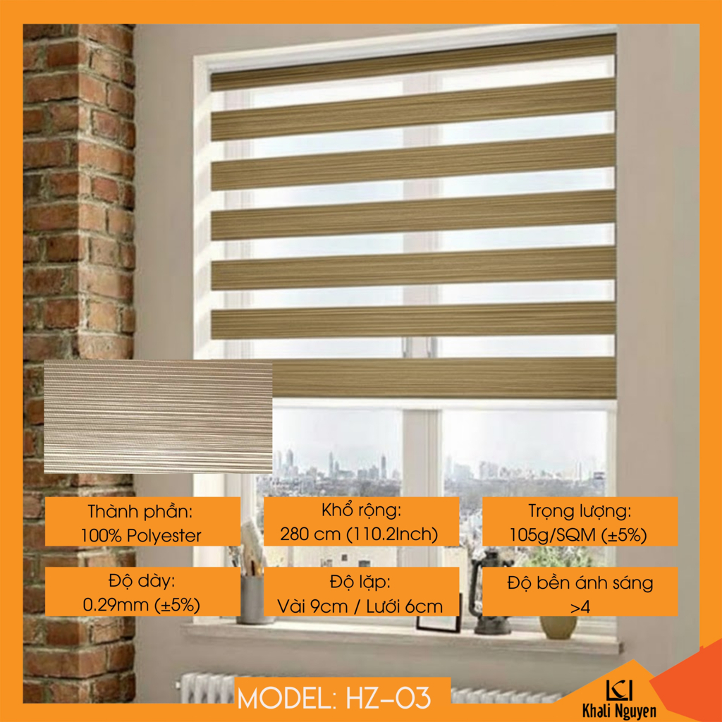 Rèm cầu vồng Hàn Quốc HIZASHI HZ-03