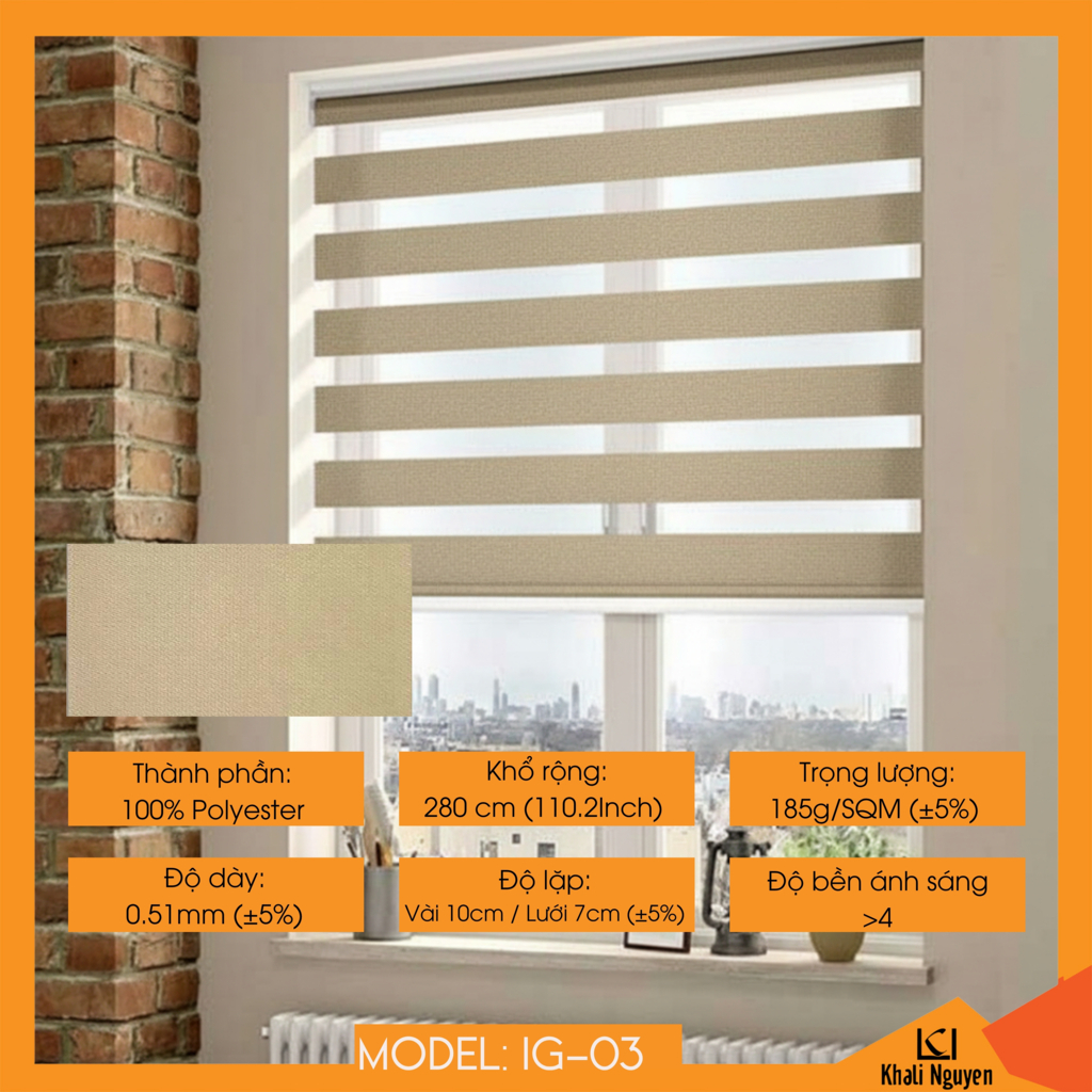Rèm cầu vồng Hàn Quốc IZANAGI IG-03