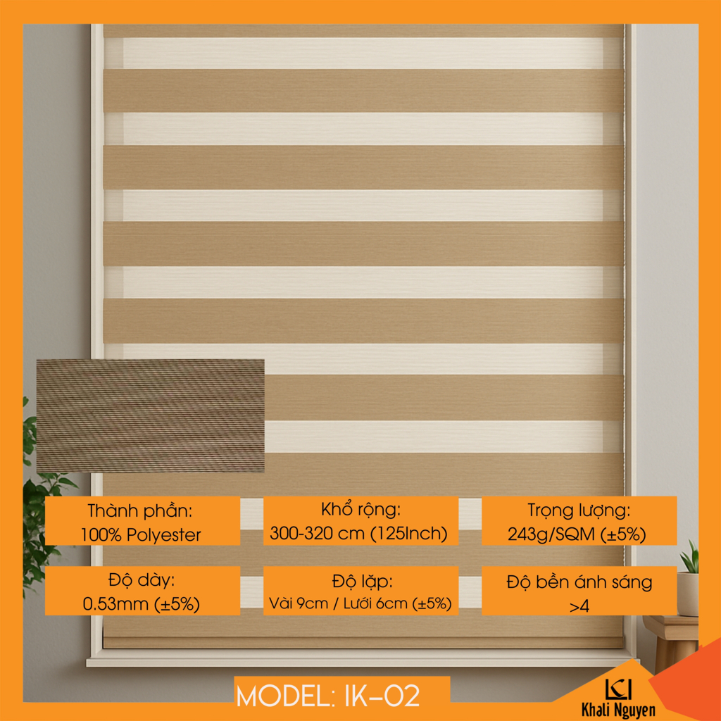 Rèm cầu vồng Hàn Quốc INSEKI IK-02