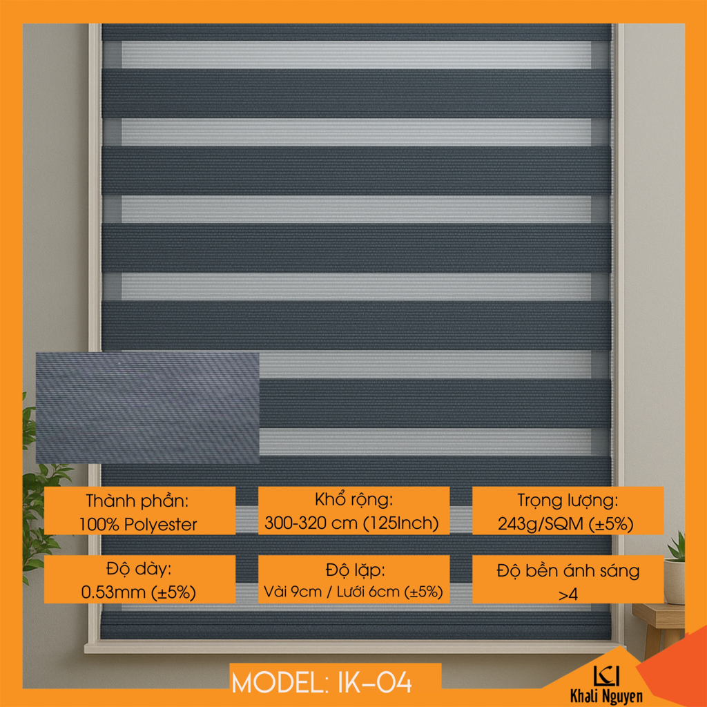 Rèm cầu vồng Hàn Quốc INSEKI IK-04