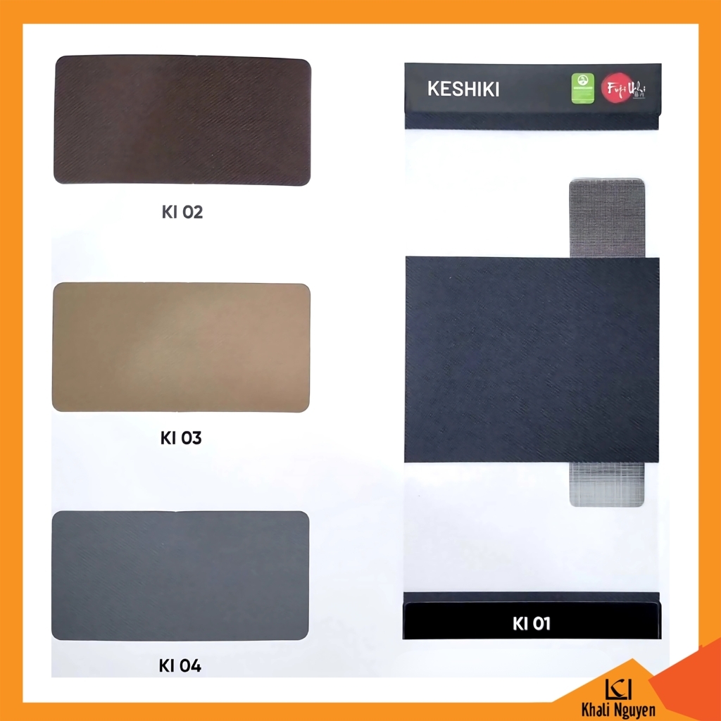 Bảng màu rèm cầu vồng Hàn Quốc KESHIKI