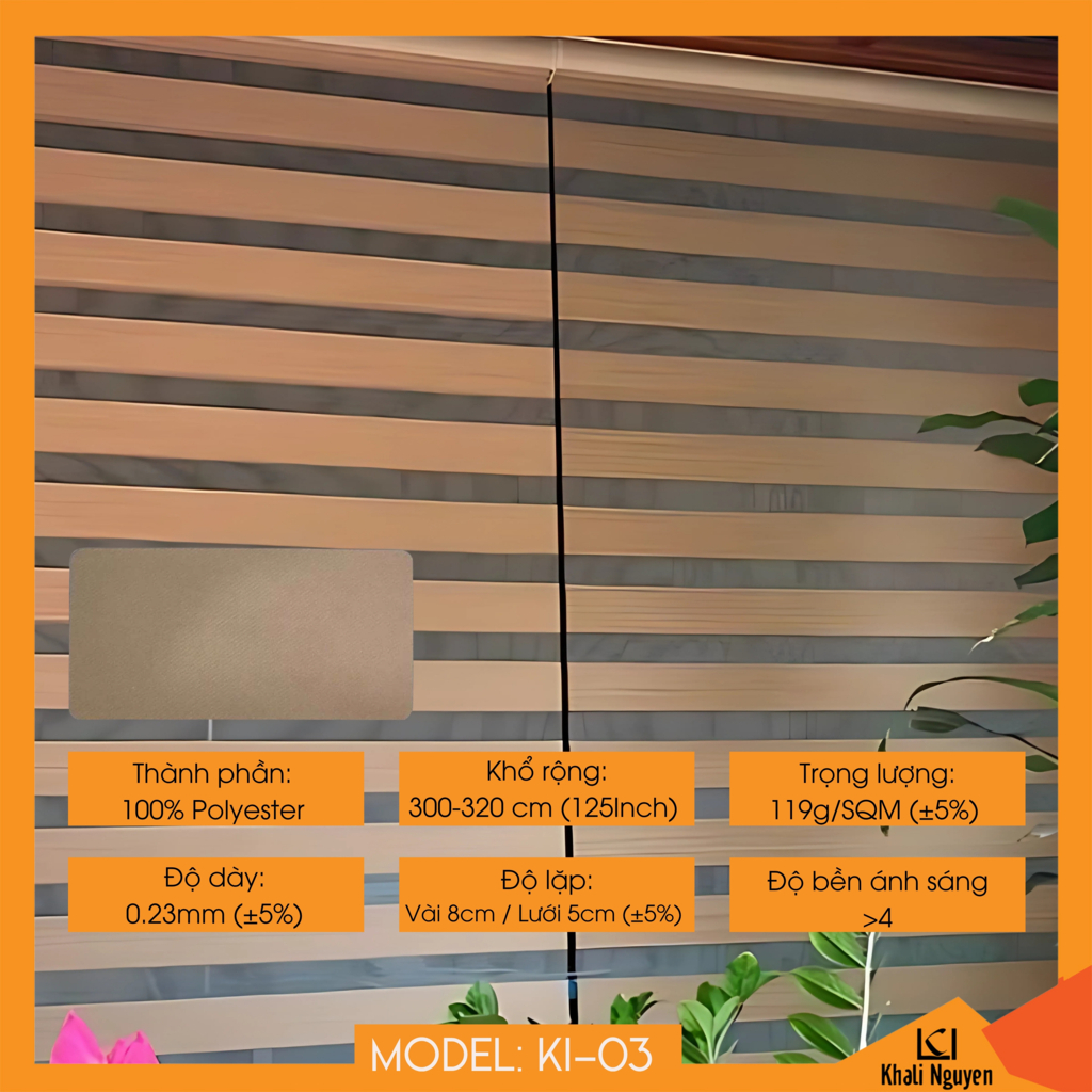 Rèm cầu vồng Hàn Quốc KESHIKI KI-03