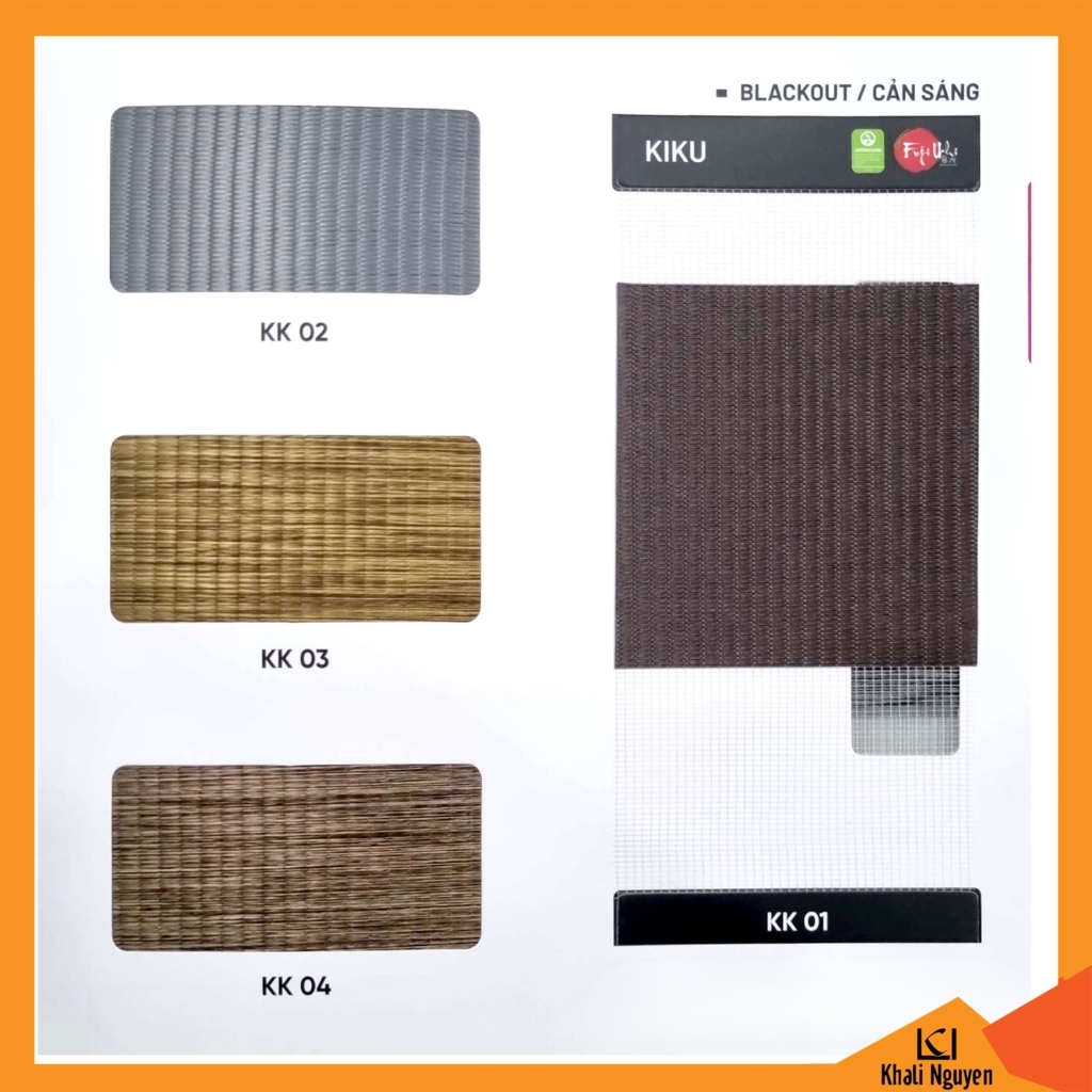 Bảng màu rèm cầu vồng Hàn Quốc KIKU