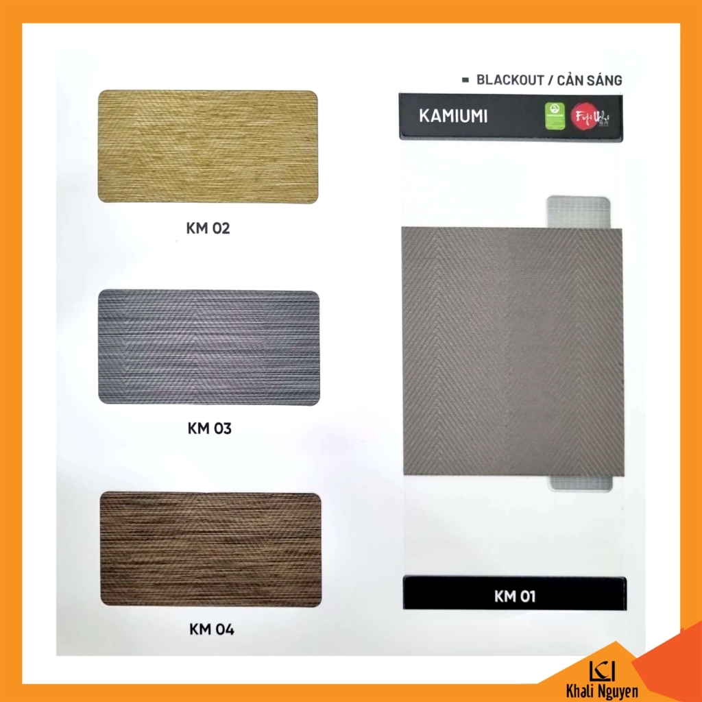 Bảng màu rèm cầu vồng Hàn Quốc KAMIUMI