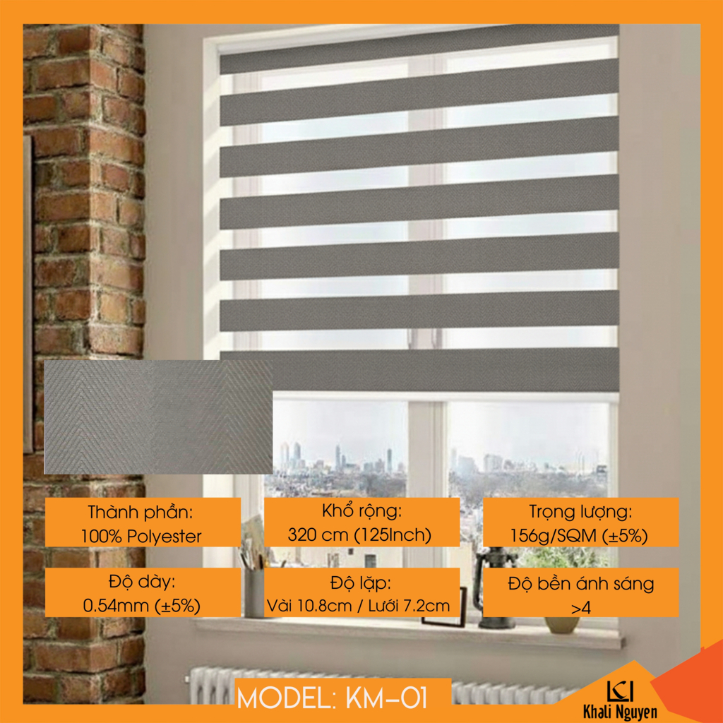 Rèm cầu vồng Hàn Quốc KAMIUMI KM-01