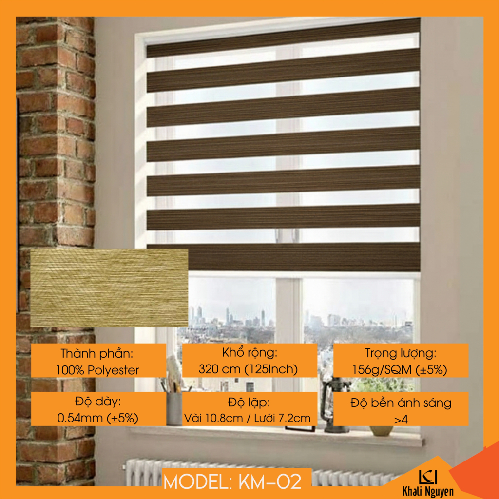 Rèm cầu vồng Hàn Quốc KAMIUMI KM-02