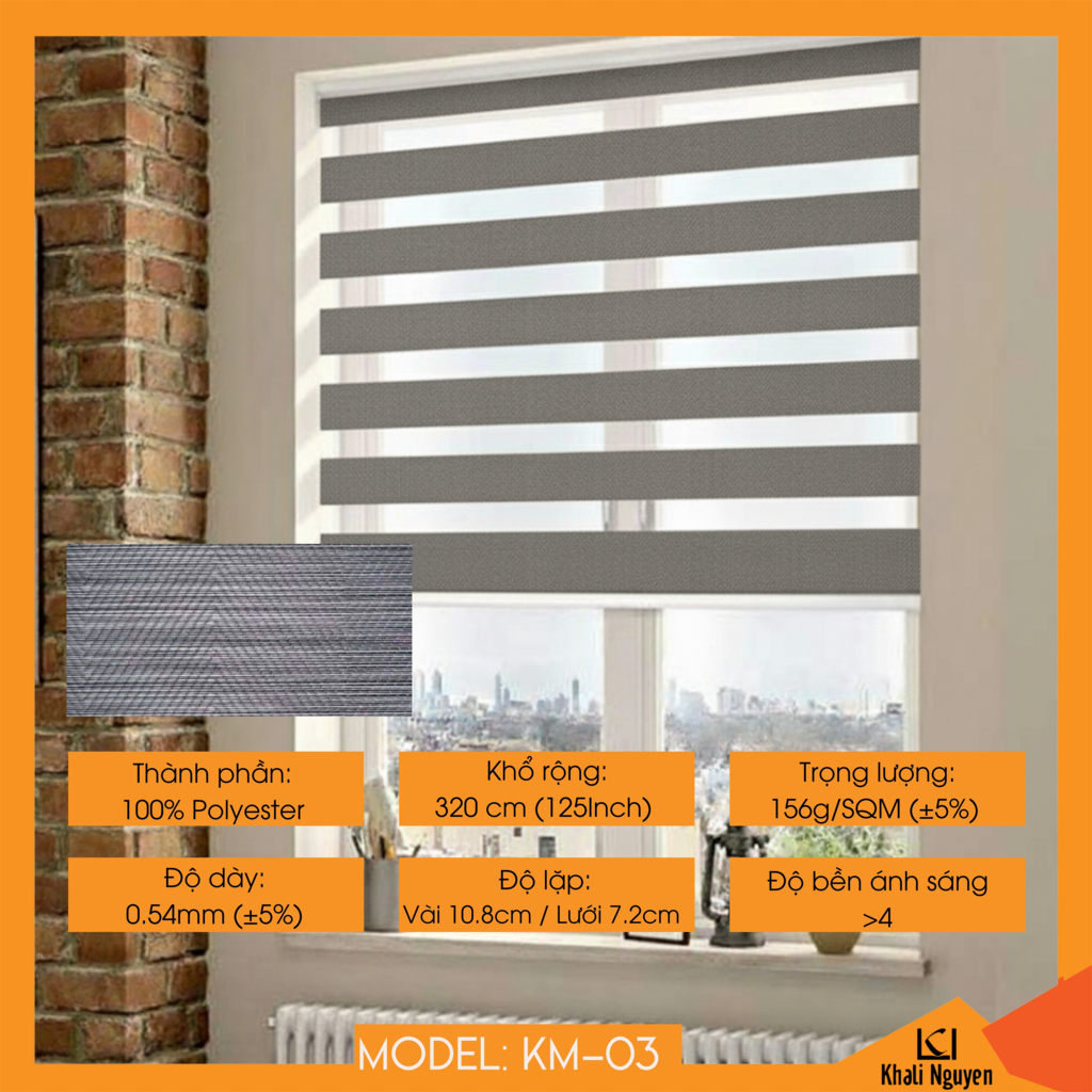 Rèm cầu vồng Hàn Quốc KAMIUMI KM-03