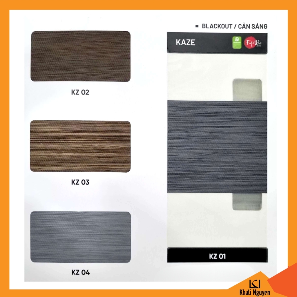 Bảng màu rèm cầu vồng Hàn Quốc KAZE