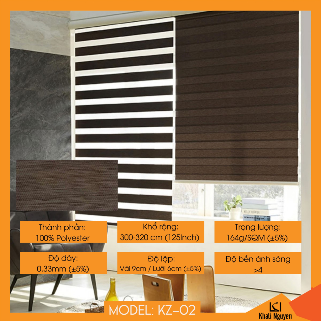 Rèm cầu vồng Hàn Quốc KAZE KZ-02