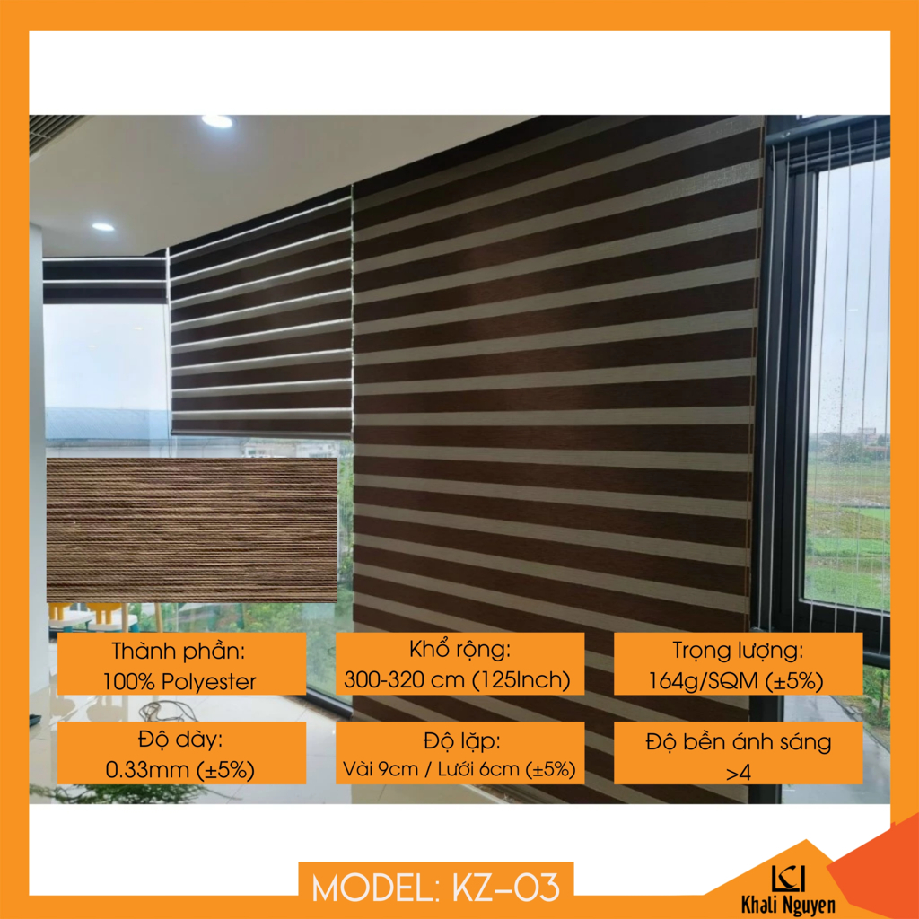 Rèm cầu vồng Hàn Quốc KAZE KZ-03