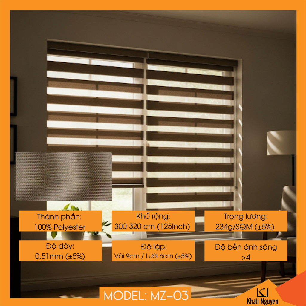 Rèm cầu vồng Hàn Quốc MIZUMI MZ-03