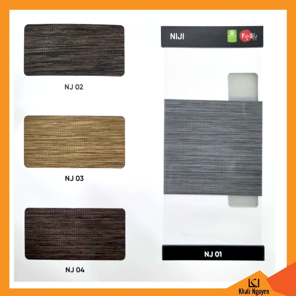 Bảng màu rèm cầu vồng Hàn Quốc NIJI