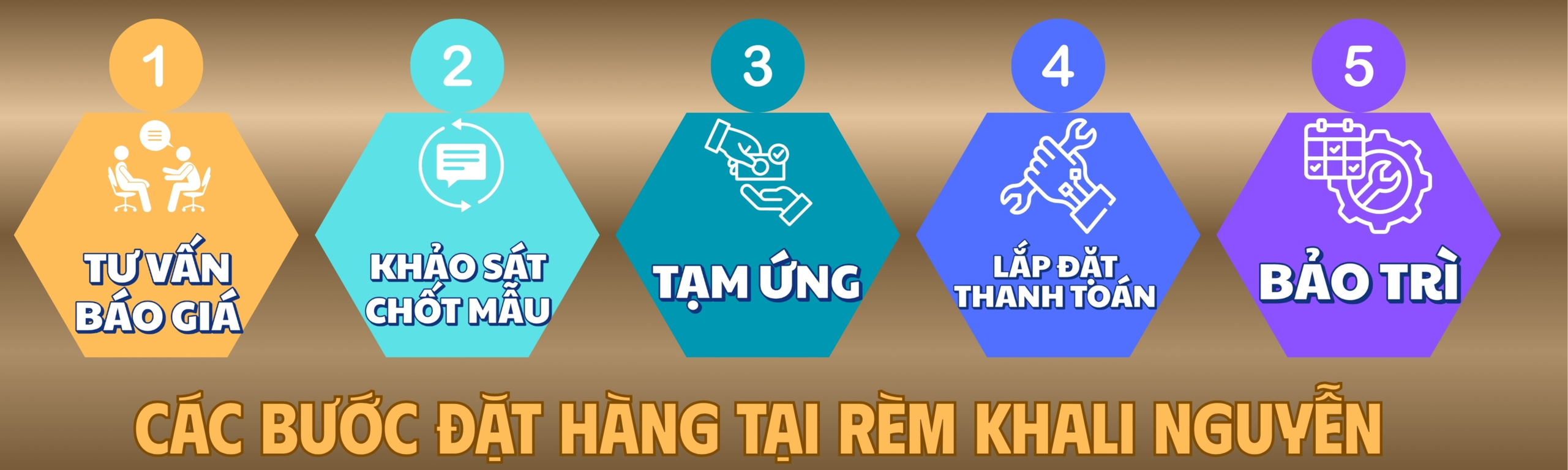 Các bước đặt hàng tại rèm Khali Nguyễn