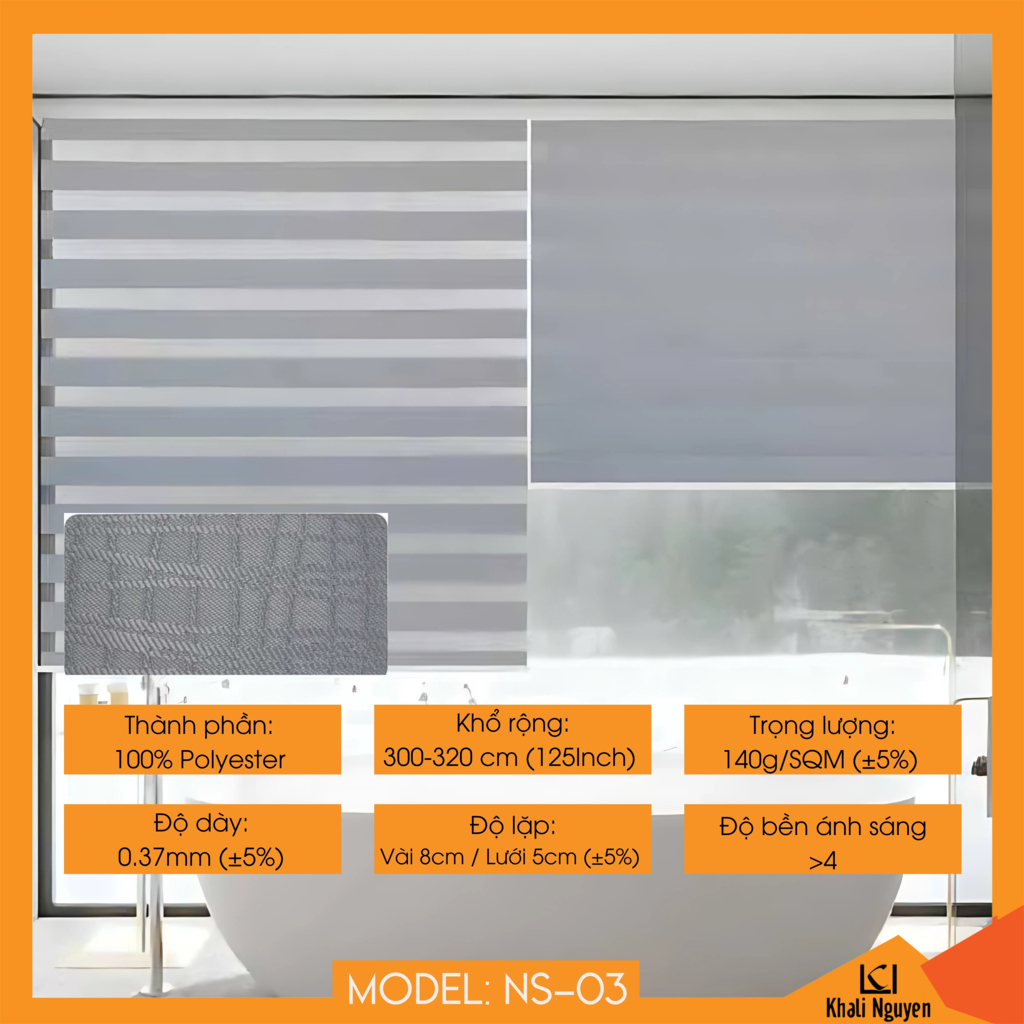 Rèm cầu vồng Hàn Quốc NADESHIKO NS-03