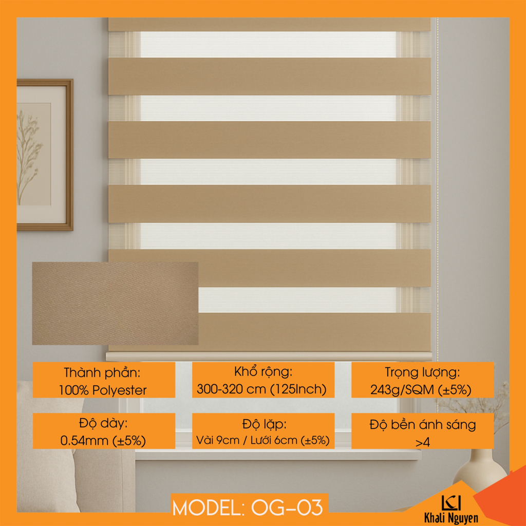 Rèm cầu vồng Hàn Quốc ORIGAMI OG-03