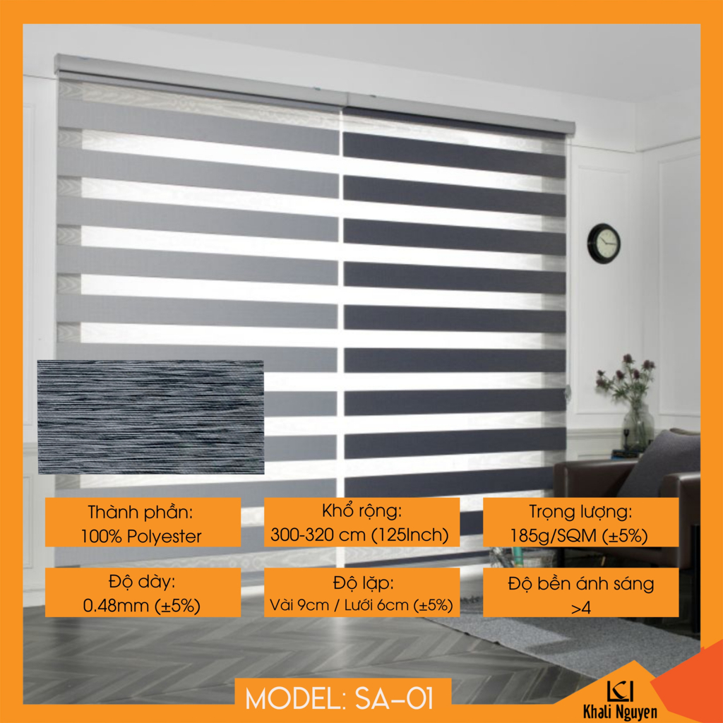 Rèm cầu vồng Hàn Quốc SUNA SA-01