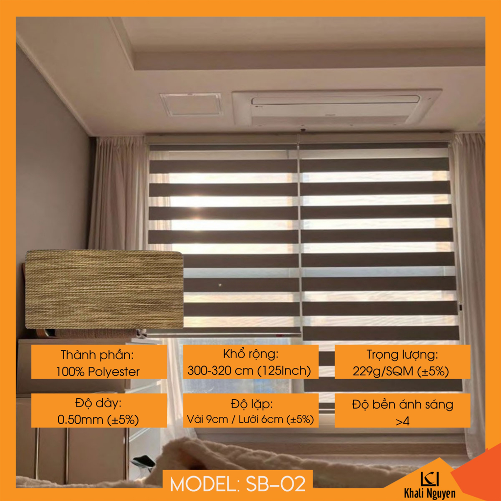 Rèm cầu vồng Hàn Quốc SABAKU SB-02