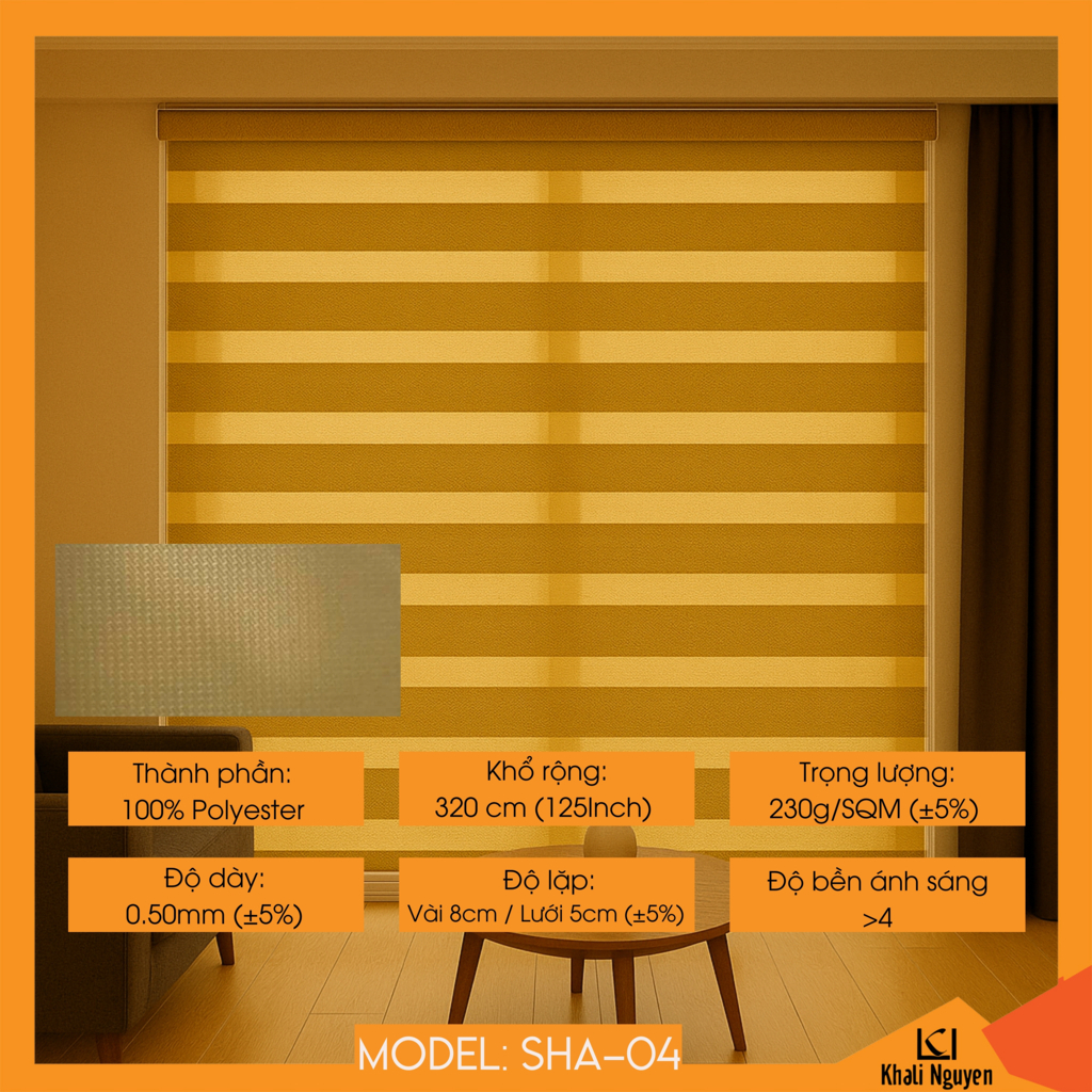 Rèm cầu vồng Hàn Quốc SHAKUNAGE SHA-04