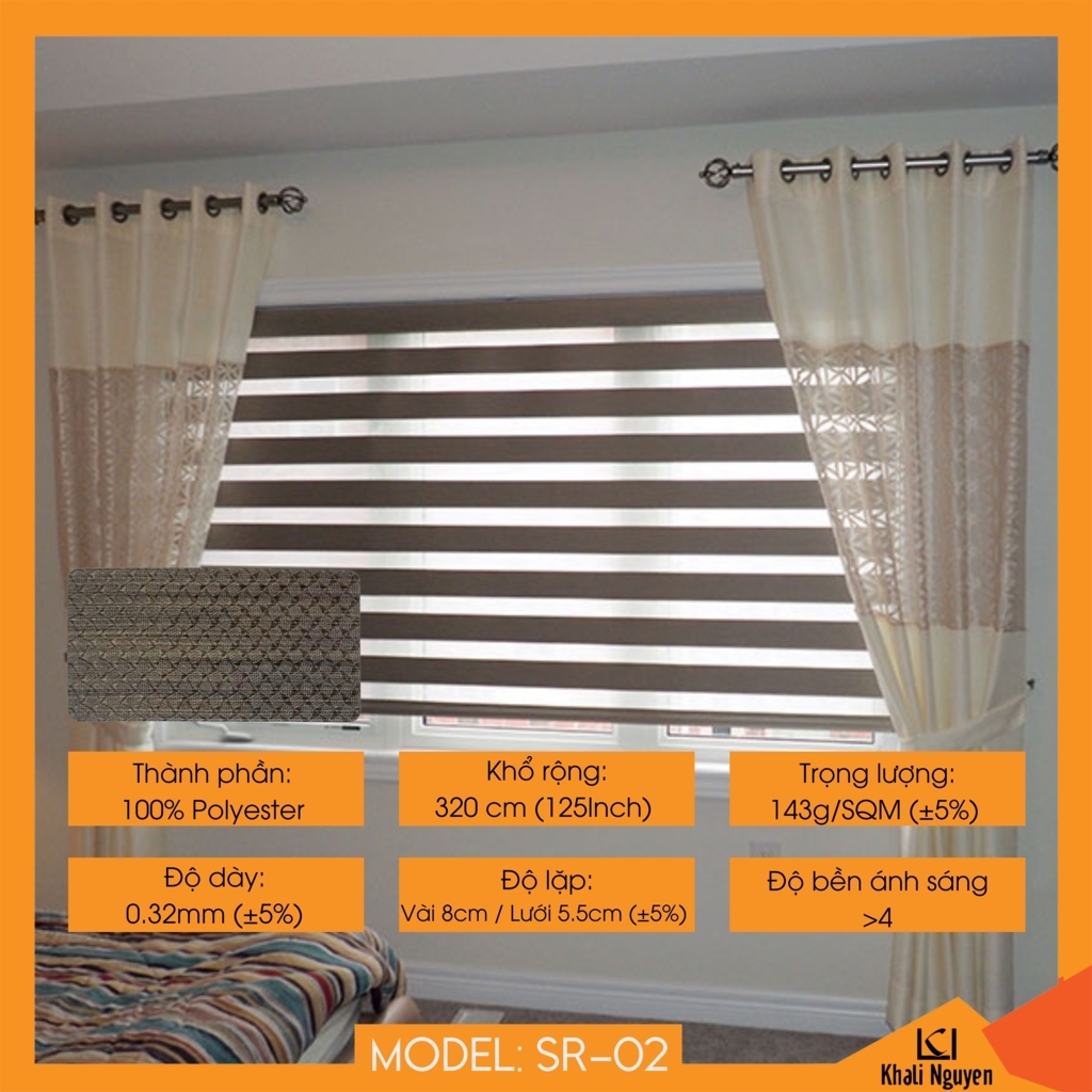 Rèm cầu vồng Hàn Quốc SUMIRE SR-02