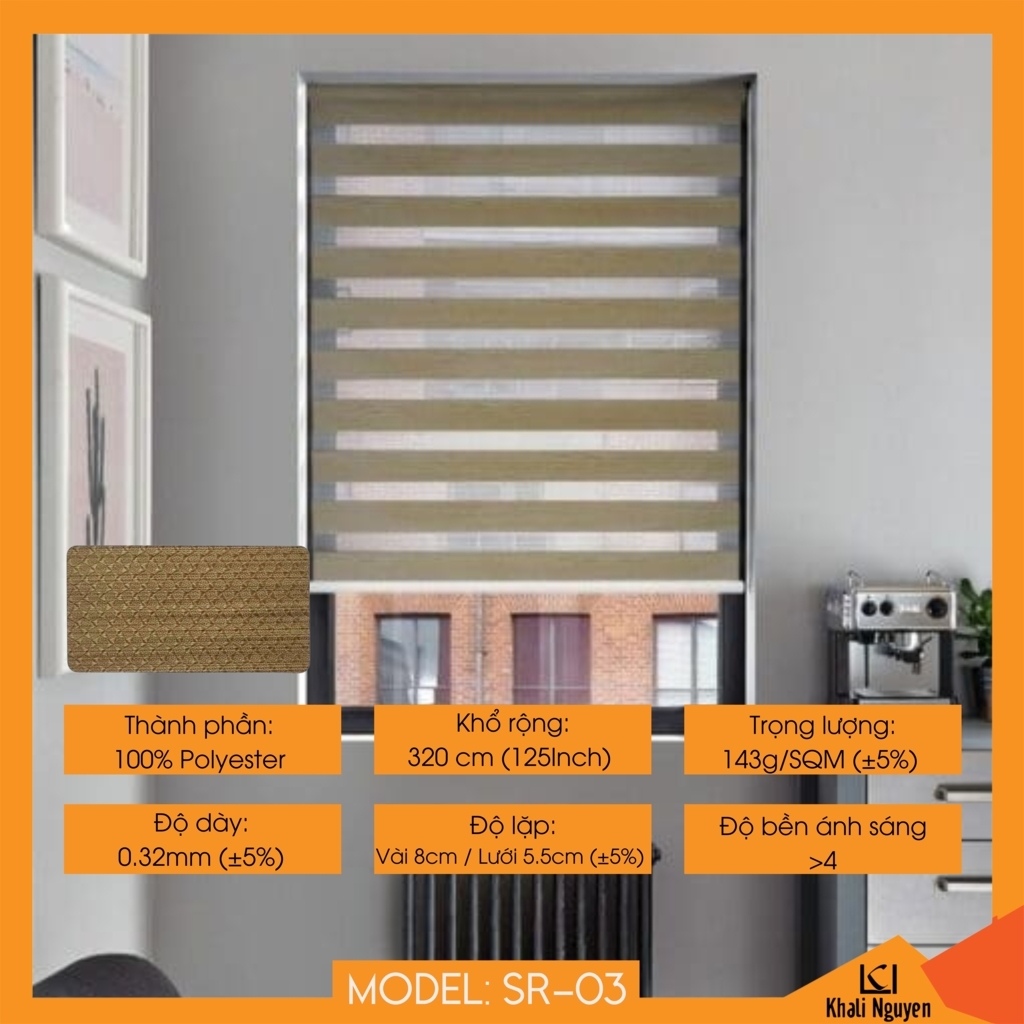 Rèm cầu vồng Hàn Quốc SUMIRE SR-03