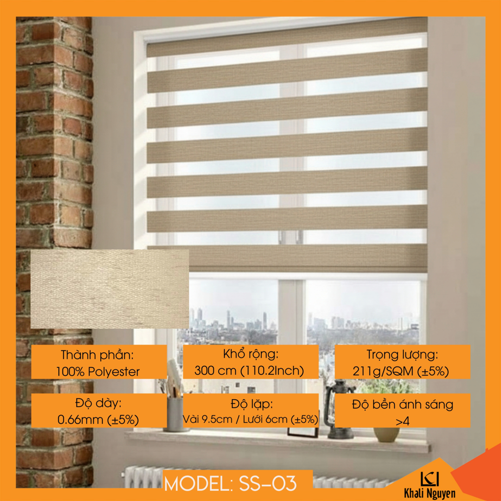 Rèm cầu vồng Hàn Quốc SUISEN SS-03