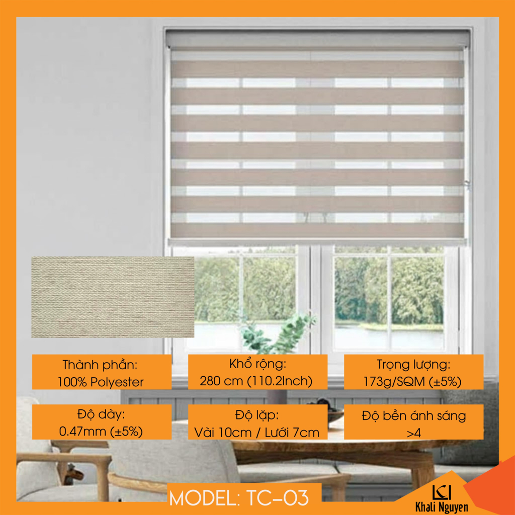 Rèm cầu vồng Hàn Quốc TANCHO TC-03